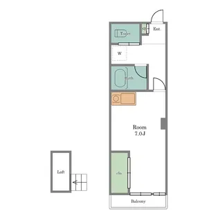 シャトー桐【3階】の間取り