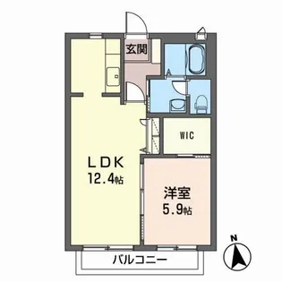 シャーメゾン・アゼリアII【2階】の間取り