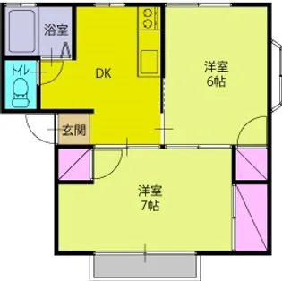 清水ヒルズF【1階】の間取り
