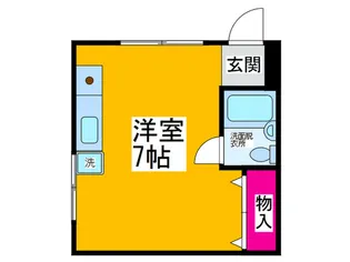 サン・セルジュ深井【1階】の間取り