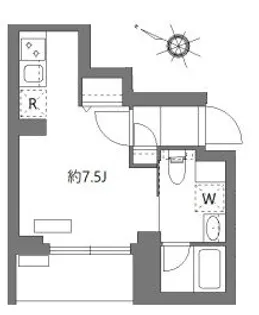 アゼスト阪東橋II【7階】の間取り