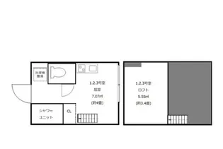 グランドセダー大久保【1階】の間取り
