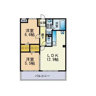 コーティアスII【3階】の間取り