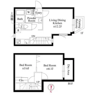 グランパセオ中目黒IIの間取り