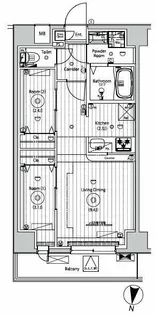 メイクスアート五反野【4階】の間取り