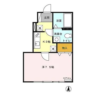 ソレイユ マノワール【1階】の間取り