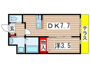 AQUE19【1階】の間取り