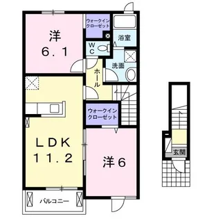 グラシアス【2階】の間取り