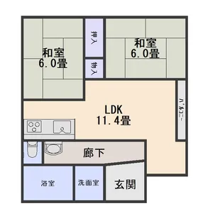 パルテ後藤5【2階】の間取り