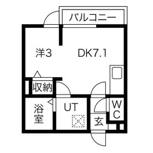 メリディアン岩沼壱番館【3階】の間取り