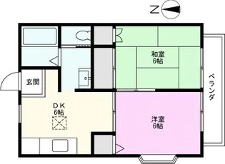 コーナスアベニューA【1階】の間取り