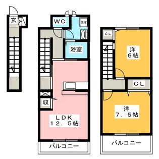 グリーンパーク【2階】の間取り