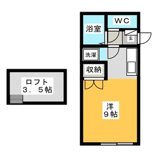 ル・レーブ古川【2階】の間取り
