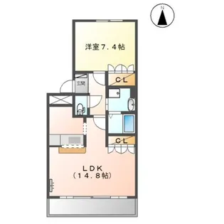 パーシモン(Persimmon)【2階】の間取り