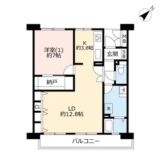 UR浦安ニューシティ美浜西エステート【8階】の間取り