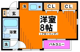 リュミエール上北沢【1階】の間取り