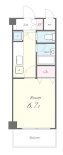 シーガル二条【1階】の間取り