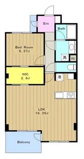カスタネア栗平(旧プリメール栗平)3番館【5階】の間取り