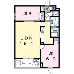アレグリア 3番館【3階】の間取り