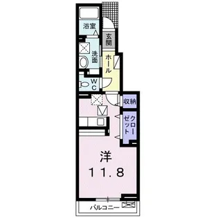 エスカーザ【1階】の間取り