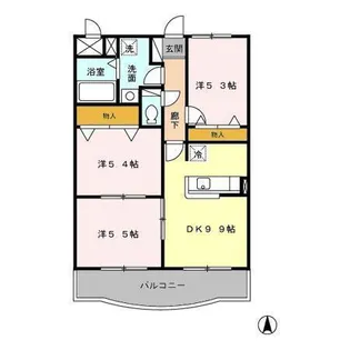 メルヴェイユII【2階】の間取り