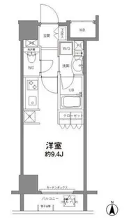 コンフォリア新宿御苑II【7階】の間取り