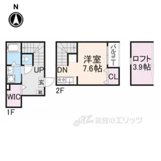 ハーモニーテラス音羽中芝町【1階】の間取り