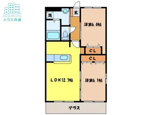 ファミリーSun 長田【1階】の間取り