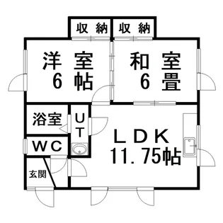 ハイツ果林【2階】の間取り