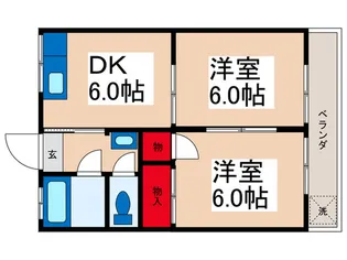 第5サンハイツ【2階】の間取り