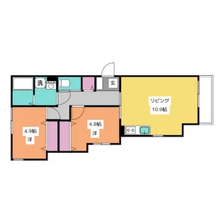 CASA MIRABEL【2階】の間取り