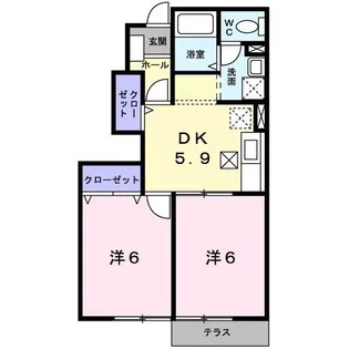 サンライズ【1階】の間取り