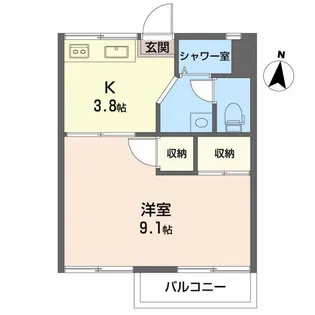 神野コーポ【2階】の間取り