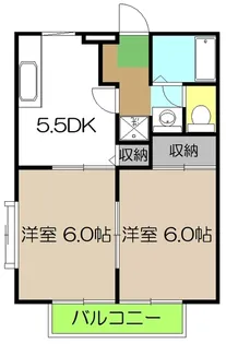 ソレジオみづき【2階】の間取り