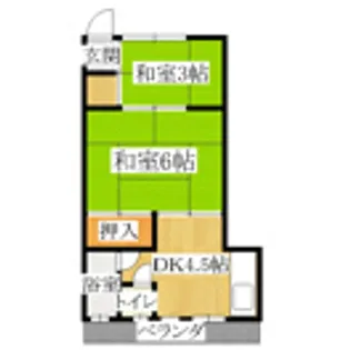 第二花丸荘【2階】の間取り