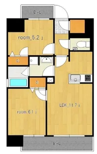 アイサフィール博多駅東【2階】の間取り
