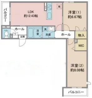 Casa Luna【2階】の間取り