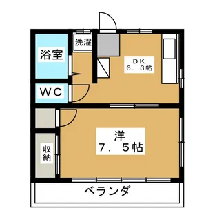 コーポティファニー【1階】の間取り