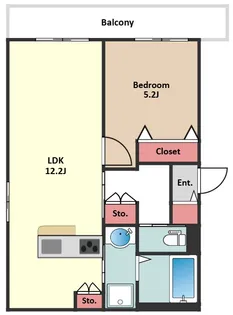 オーラム ブルーム 豊玉【2階】の間取り