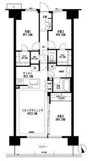 リーフィアレジデンス橋本【11階】の間取り