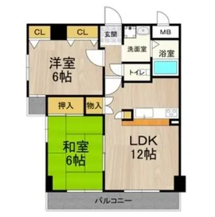 GATHERIA PACE【2階】の間取り