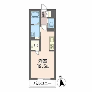 シャーメゾン北藤原【2階】の間取り