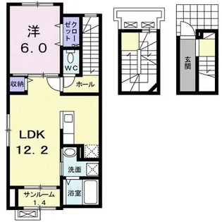 ブランカーサ芝原 II【3階】の間取り