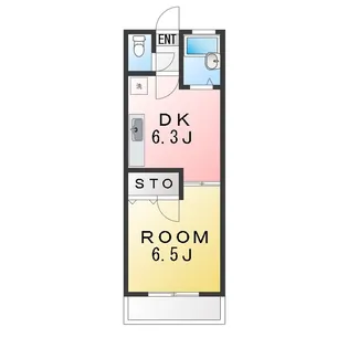 ビィラコートゆう【2階】の間取り