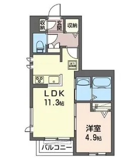 アルトゥーラ 南【1階】の間取り