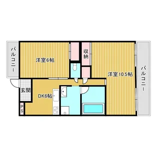 コーポ南生駒【3階】の間取り