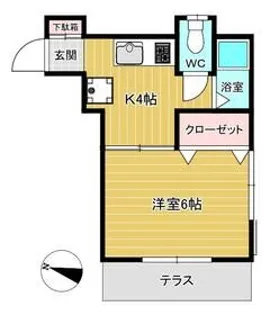 サンライズカワシマ【1階】の間取り