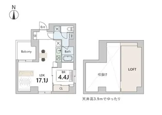 GranDuo武蔵小山4【5階】の間取り