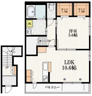 メゾンシュシュ【2階】の間取り