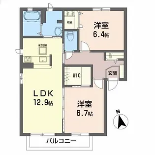 MAISON・MAST桜C【1階】の間取り